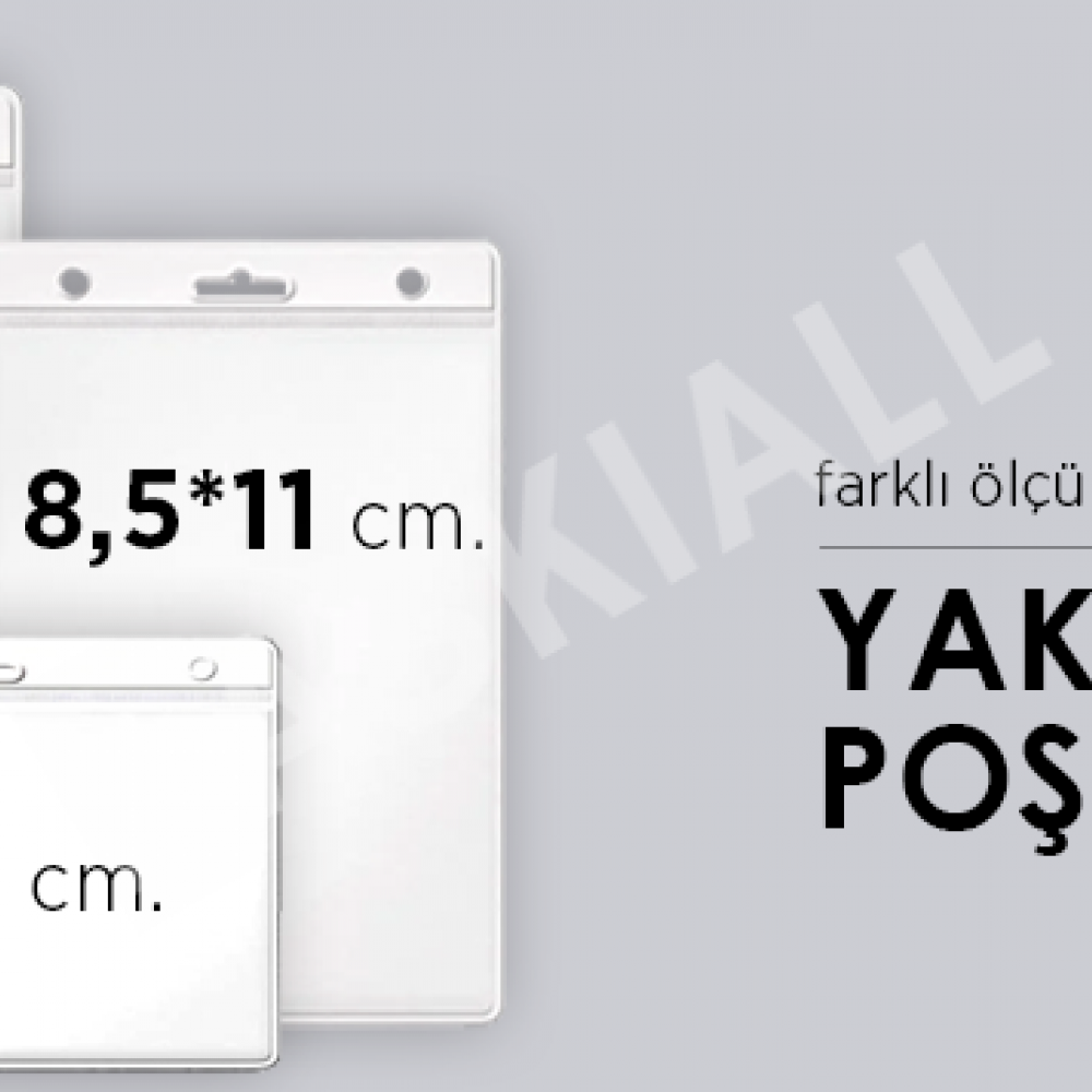 YAKA KARTI POŞETİ/10 Adet