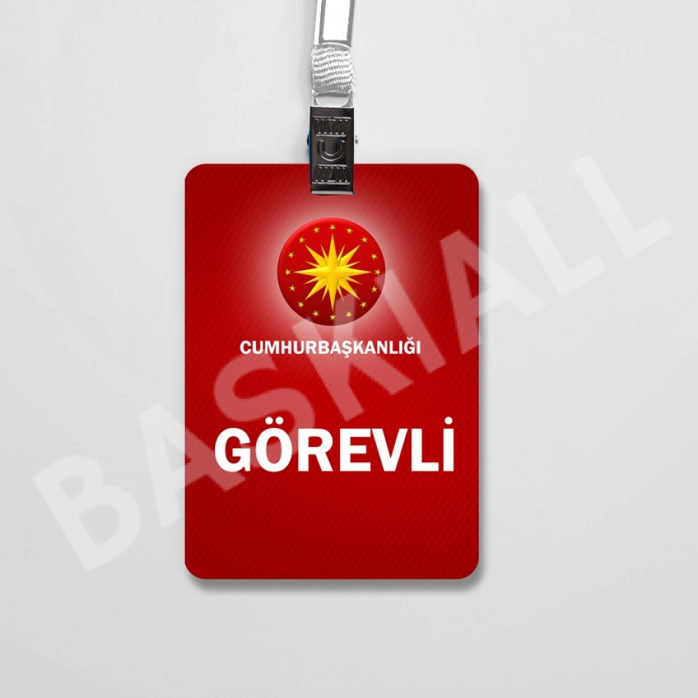 Yaka Kartı / 9*13 cm / PVC Kaplı