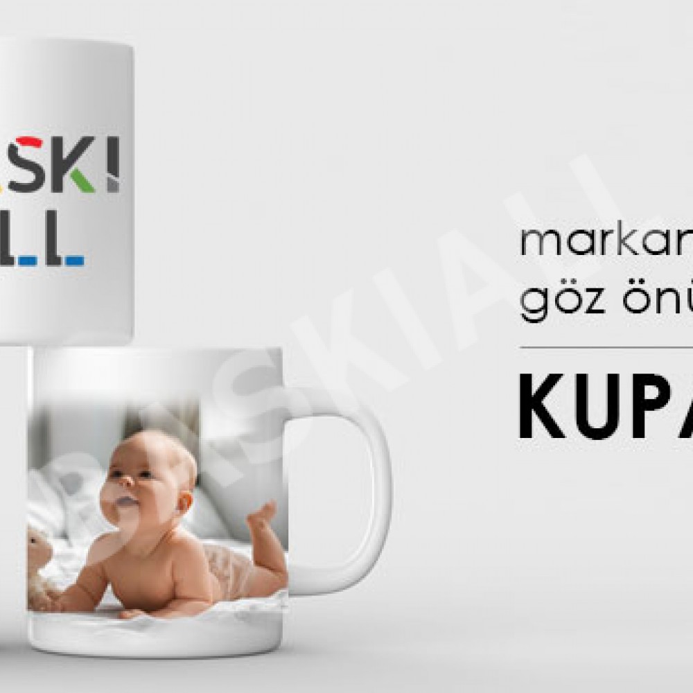 Kupa Baskı / Beyaz