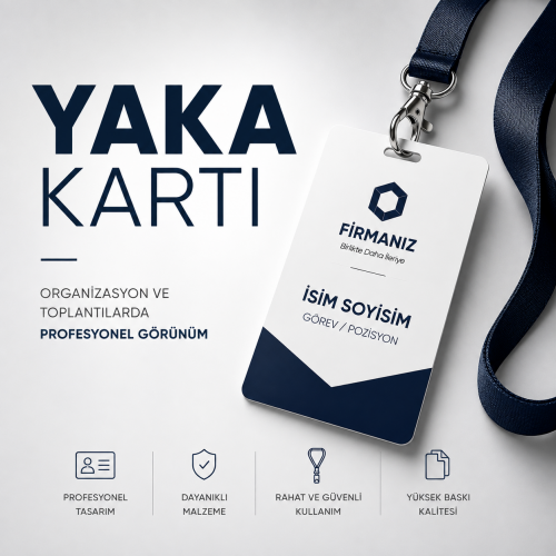 Yaka Kartı / 9*13 cm